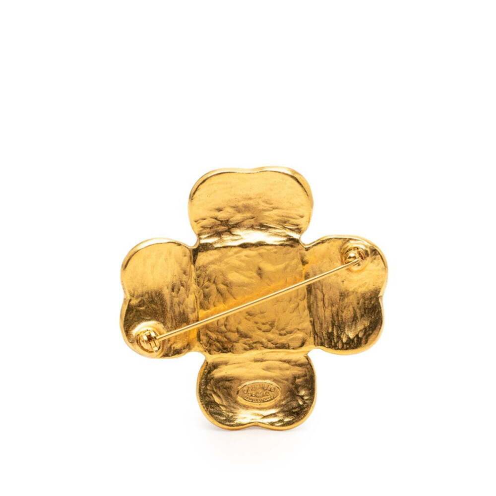 CHANEL Vintage Gold Logo Brooch - Picture 2 of 4